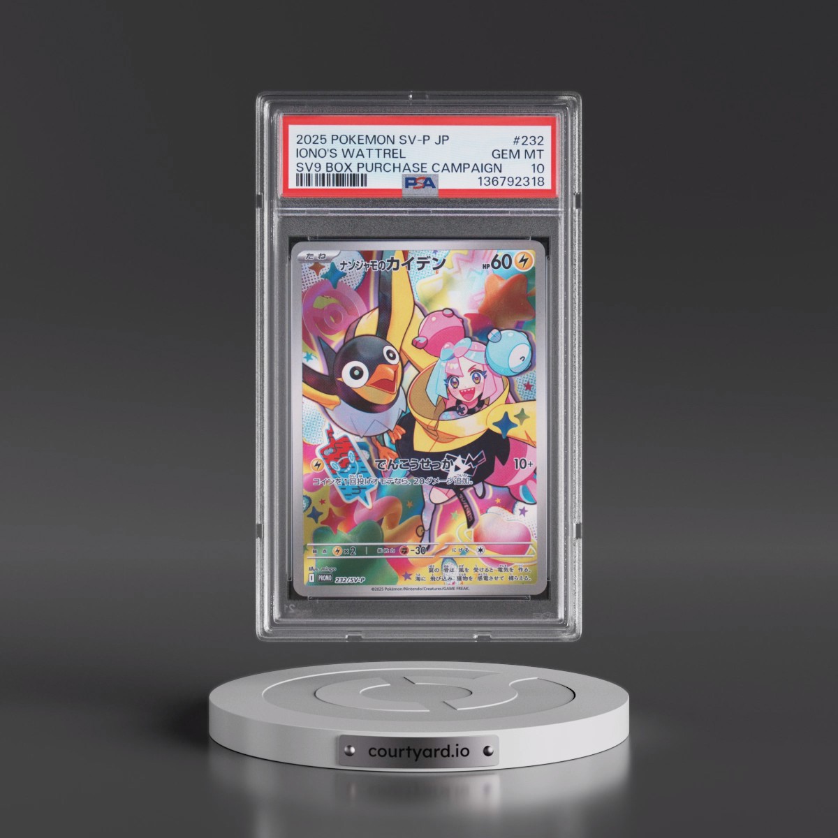 2025 Iono's Wattrel - Pokémon Pokémon SV-P Promo PSA 10 GEM MINT